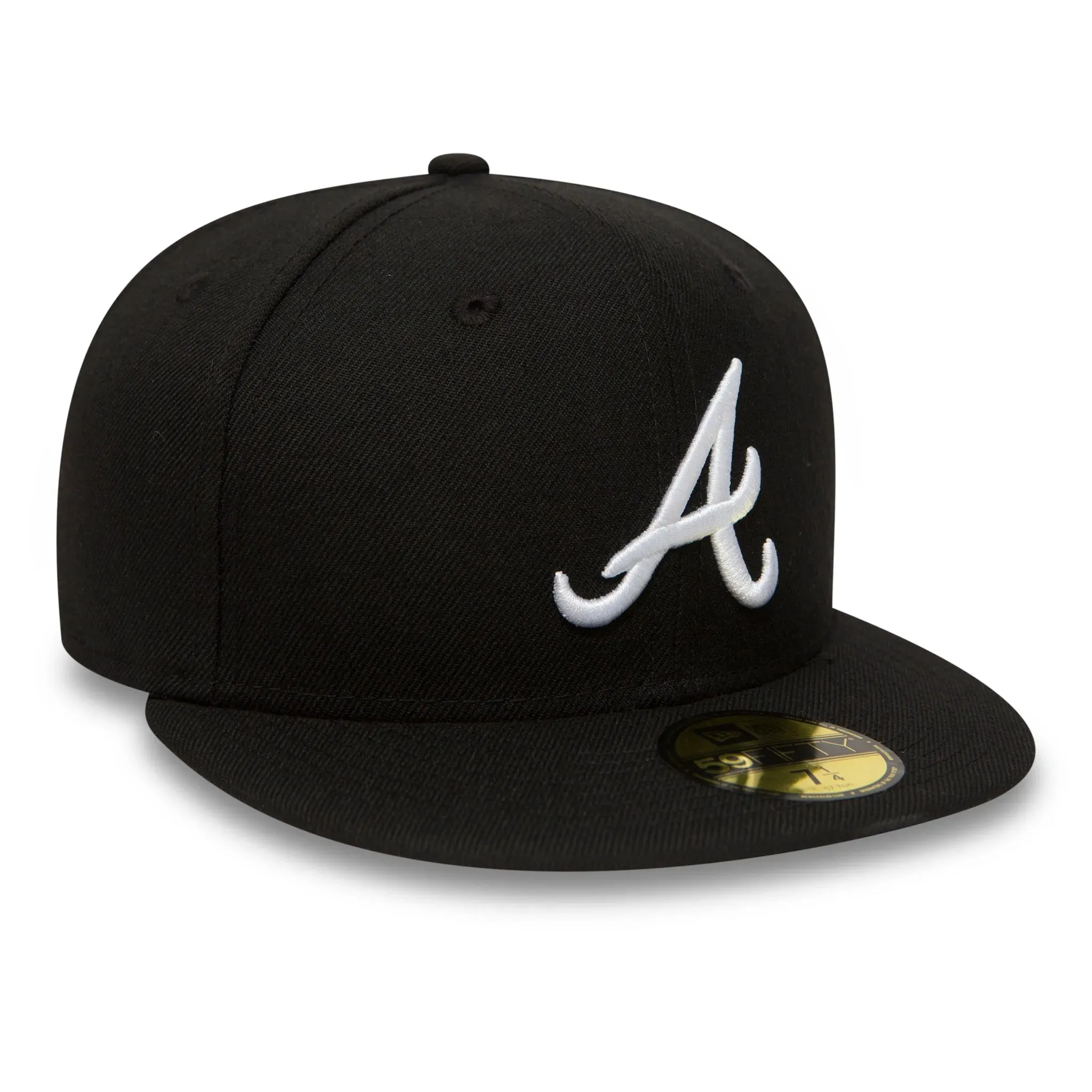 Special Price Today New Era 59Fifty Mlb Atlanta Braves Black / White Fitted Cap