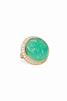 Shop Todays Picks Dont Miss This Deal Chrysoprase Man In The Moon Ring