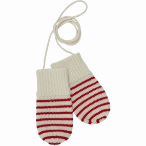 Fub Baby Mittens Ecru/Pure Red Flash Sale Alert Now Big Price Drop
