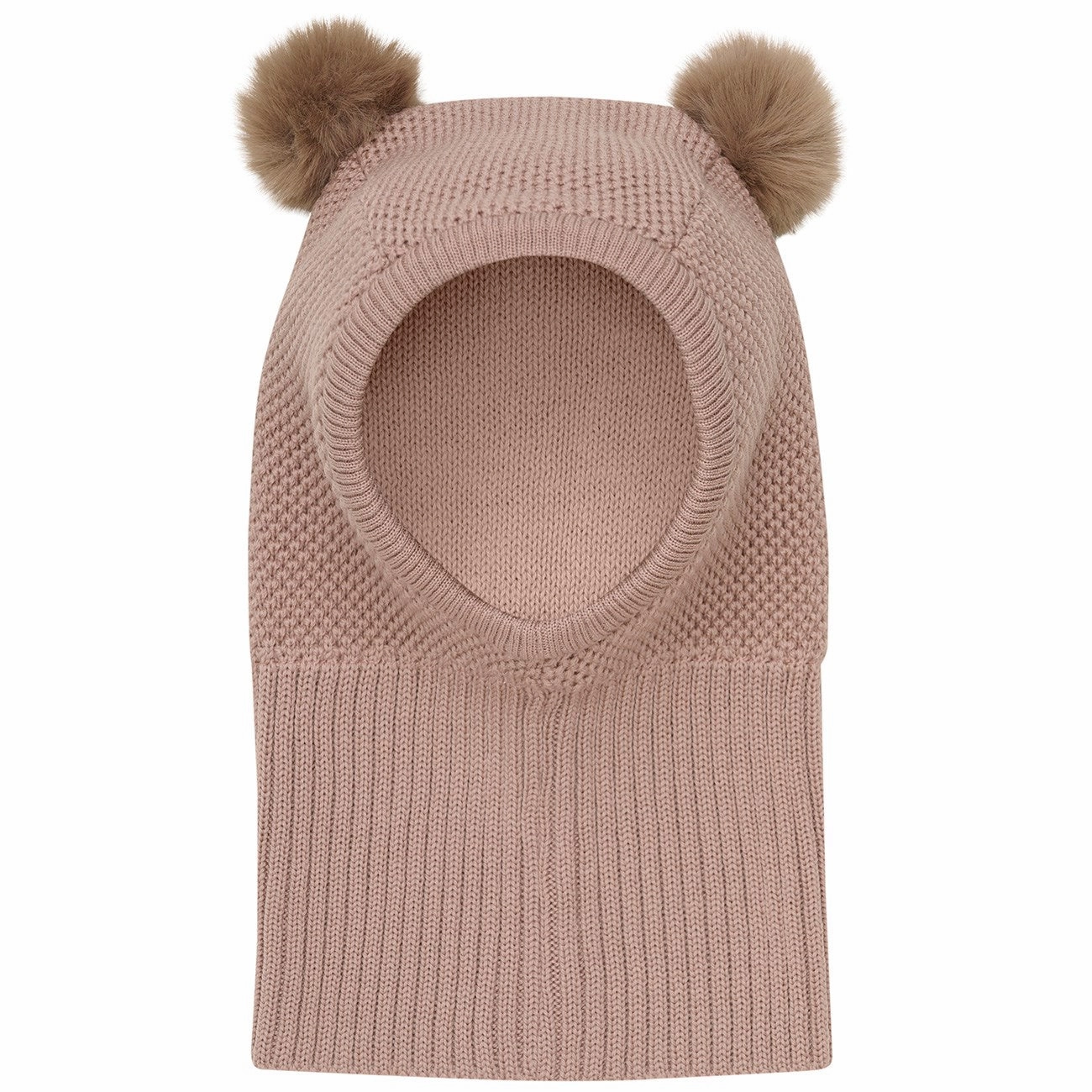 Huttelihut Mahogany Rose Balaclava Windstop W. Pompoms Grab Your Savings
