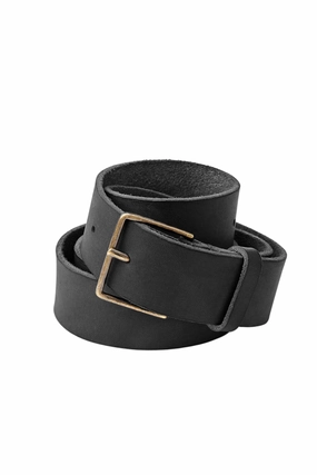 Washed Leather Belt Nero Clearance Event Today