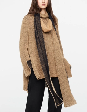 Special Surprise Sale 2 Sided Mohair Scarf - Ochre
