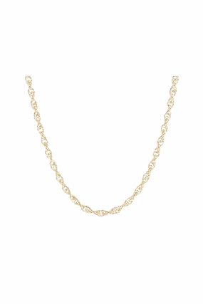 Clearance Event Today Must-Have Gift Ideas 15" Choker Rope Chain - Gold