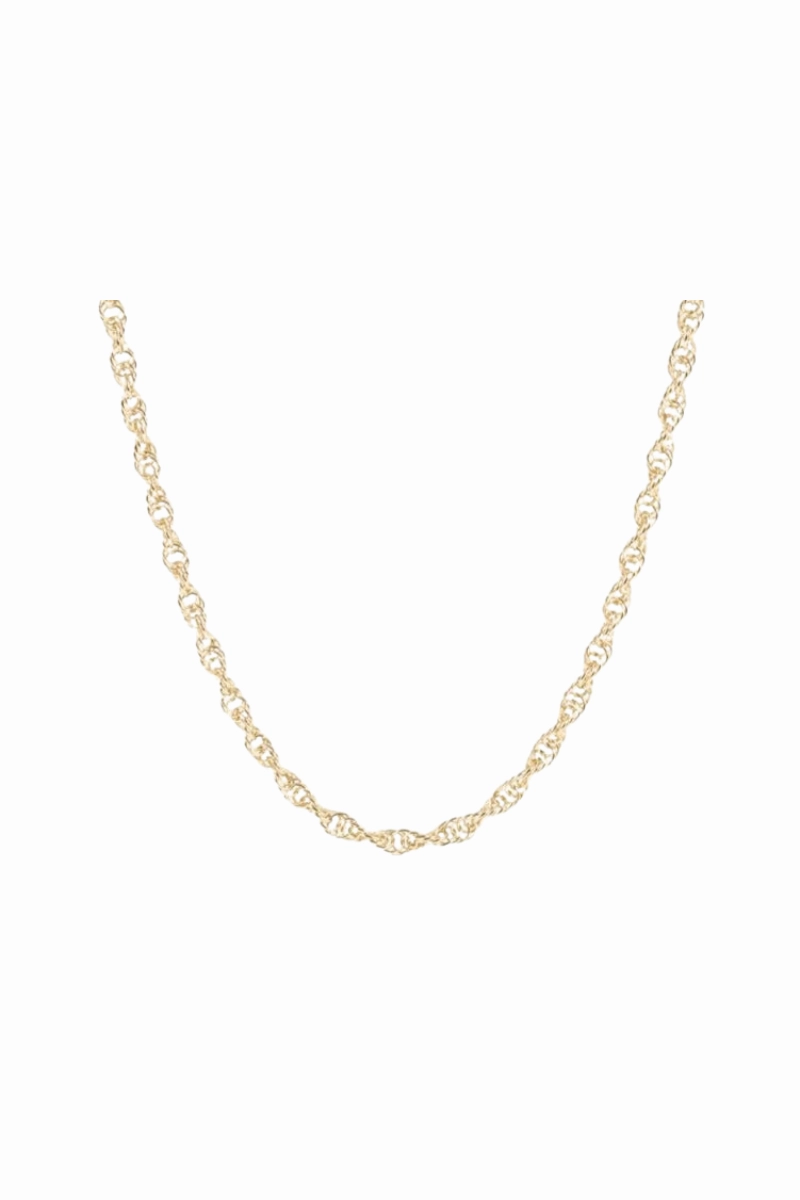 Clearance Event Today Must-Have Gift Ideas 15" Choker Rope Chain - Gold