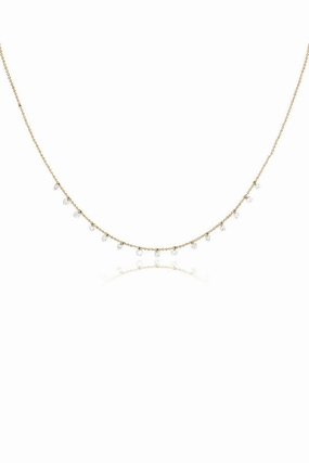 Celeste 15 Floating Diamond Necklace In Yellow Gold Mega Hot Offer Hot Sale Frenzy