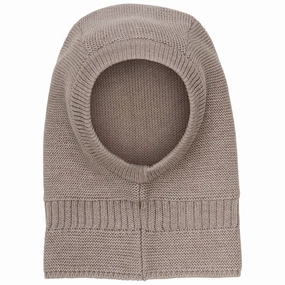 Deal Frenzy Today Shop & Grab Now Huttelihut Brown Melange Balaclava Wool Knit Windstop