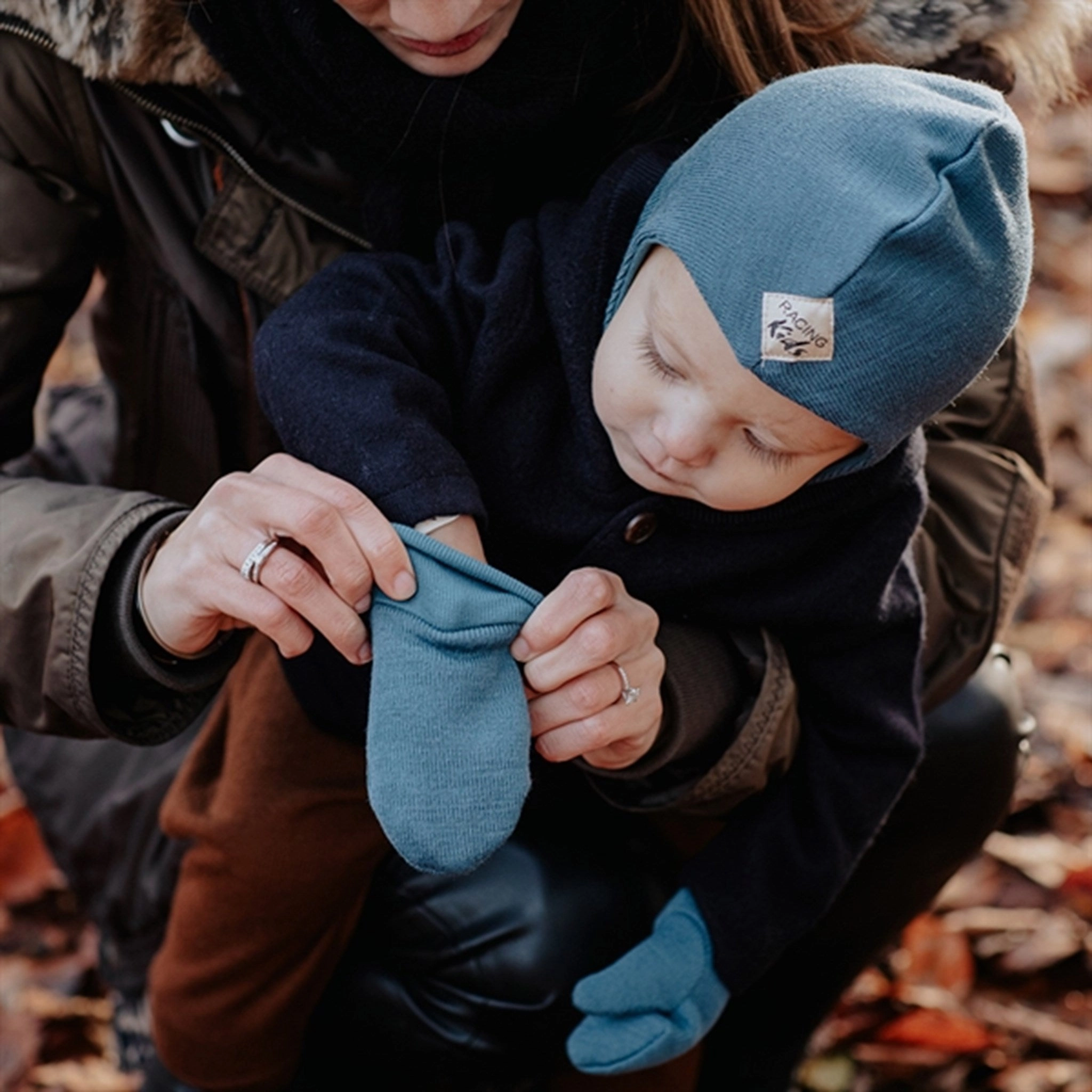 Price Slash Today Todays Trending Deals Racing Kids Mittens Dusty Blue