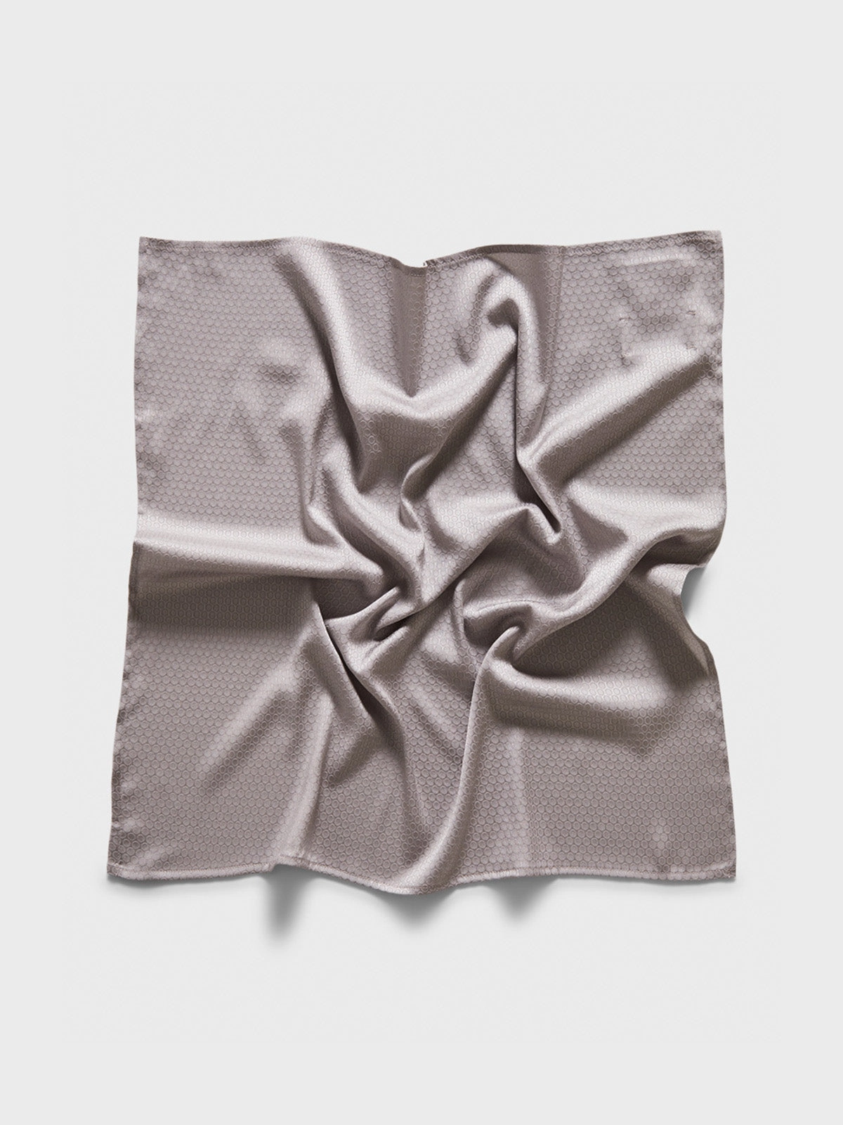Last Chance Steal Grab It Before Gone Yoko Dotted Silk Scarf In Soft Grey