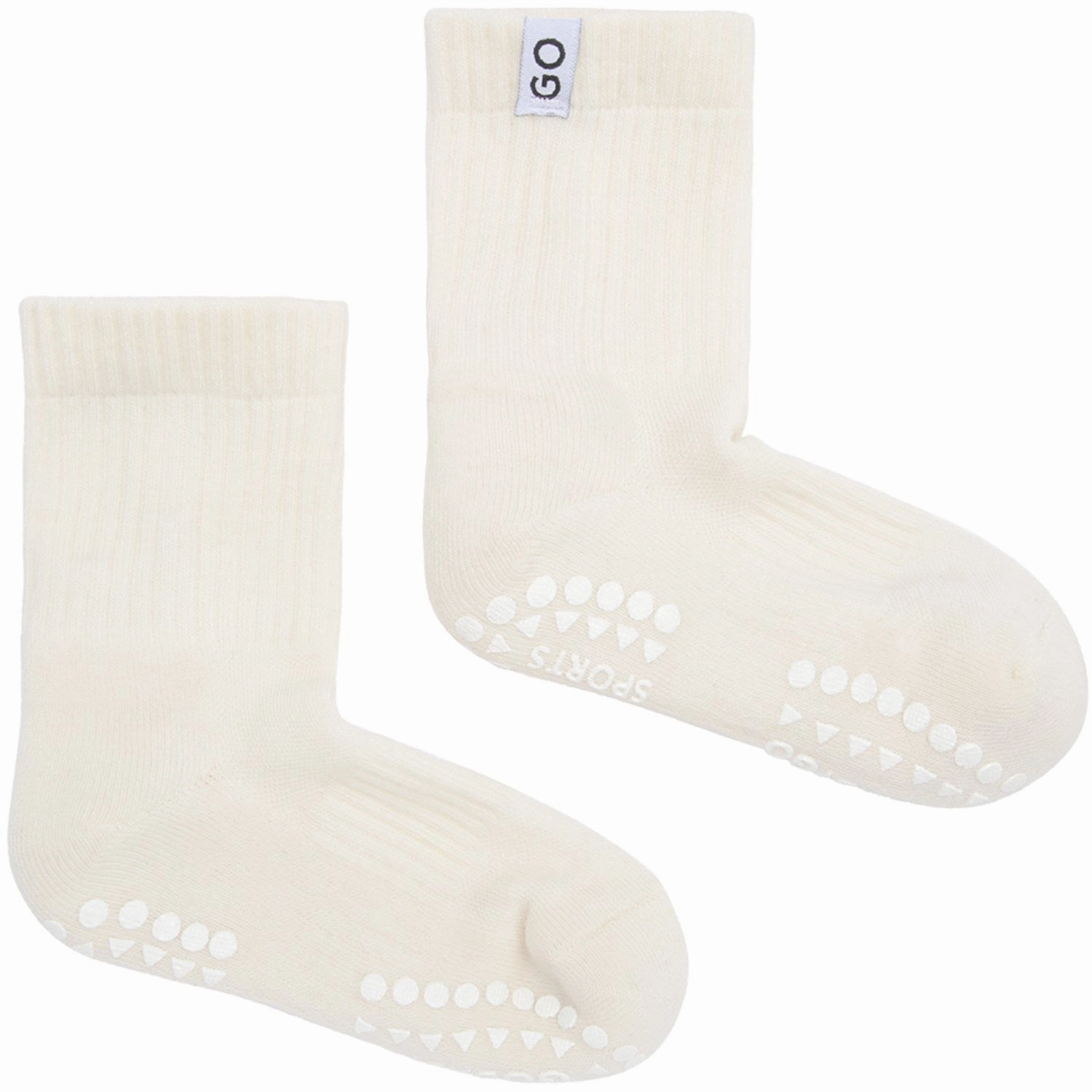 Gobabygo Off White Non-Slip Sport Socks Price Drop Today Big Price Drop