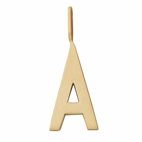 Best Seller Discount Design Letters Archetype Large Charm Gold Plated