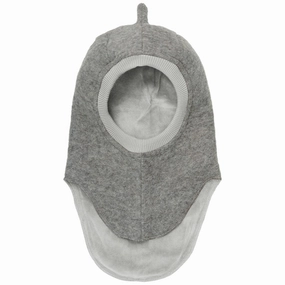 Huttelihut Medium Grey Melange Balaclava Triangles Wool Save More Now Special Price Offer