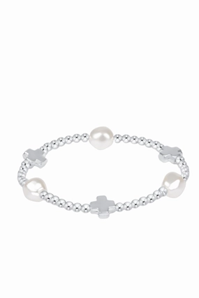 Instant Savings Inside Must-Have Clearance Signature Cross Admire Pearl Bead Bracelet - Sterling
