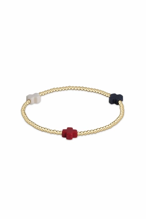 Signature Cross Gold Patten 2Mm Bead Bracelet Firecracker Hot Picks Today Hot Offer Inside