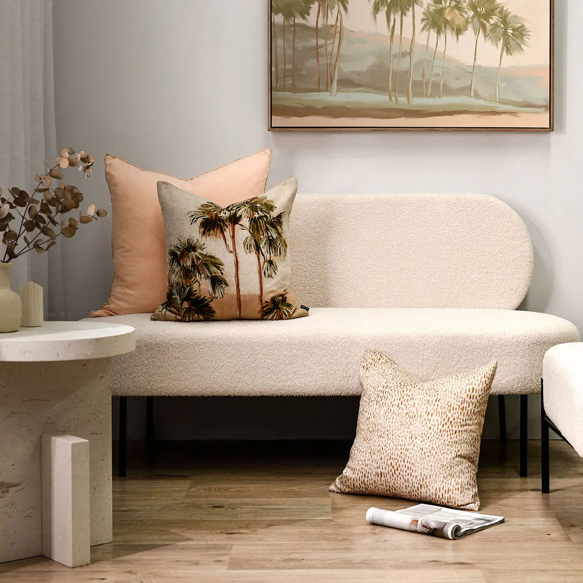 Silas Side Table (Limestone)