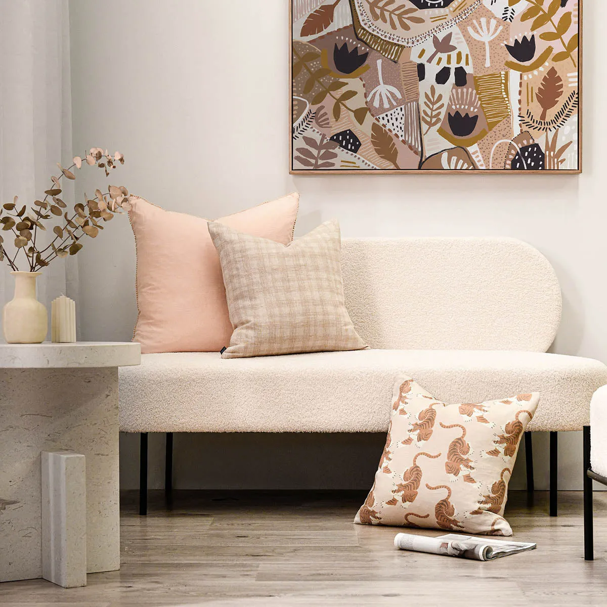 Silas Side Table (Limestone)