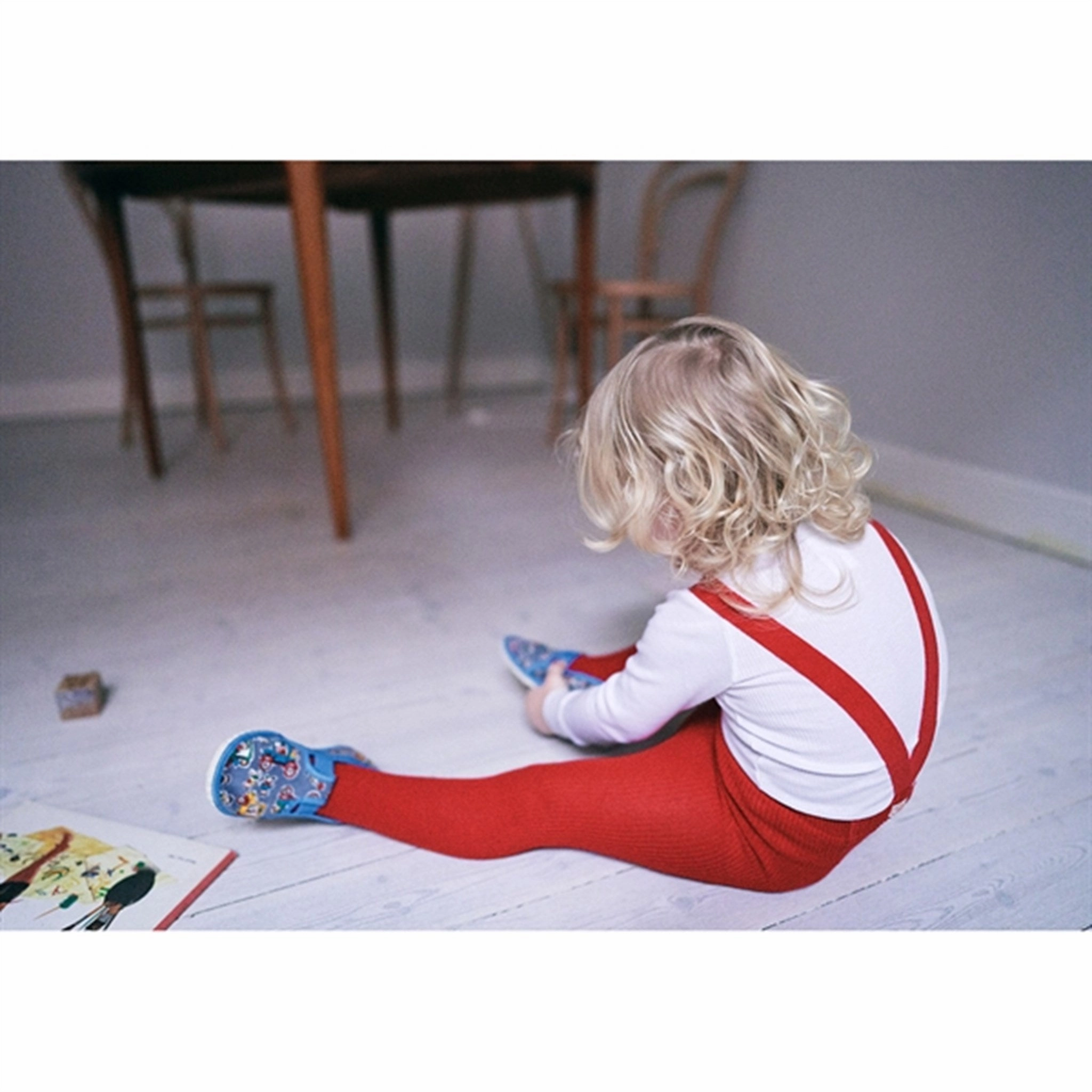 Silly Silas Footed Tights Love Red Save Today Only