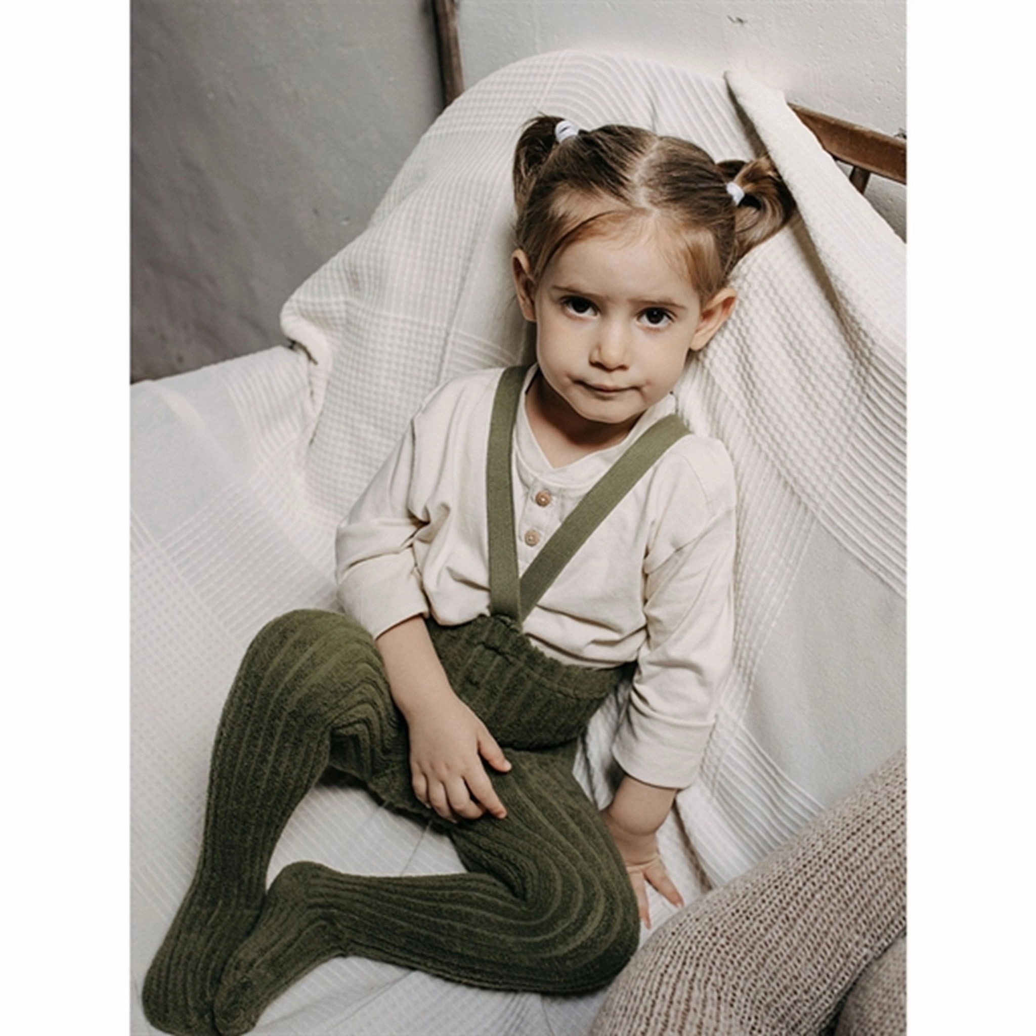 Silly Silas Granny Teddy Tights Olive Big Price Drop