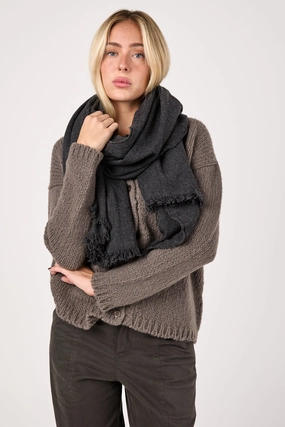 Today Only Special Flash Sale Alert Sim Cashmere Scarf In Coal