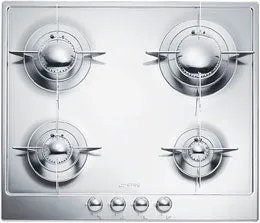 SMEG 24" Retro Gas Cooktop - Stainless - PU64ES