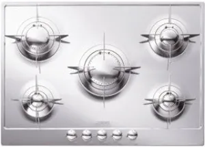 SMEG 28" Retro Gas Cooktop - Stainless - PU75ES