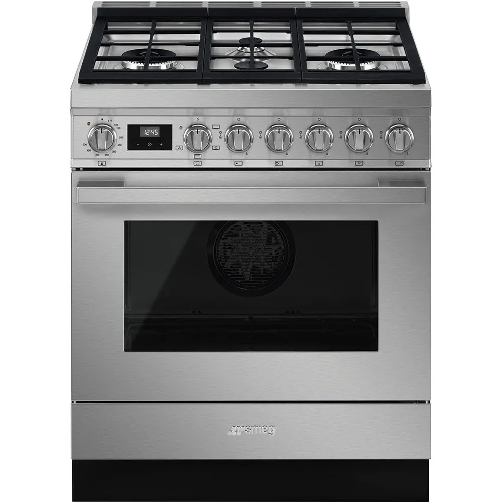 SMEG PORTOFINO 30" Gas Range - Stainless - CPF30UGGX