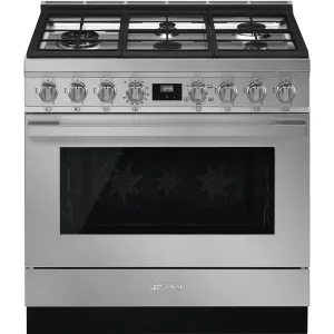 SMEG PORTOFINO 36" Gas Range - Stainless - CPF36UGGX