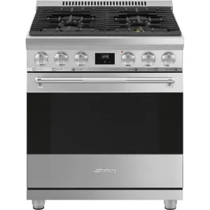 SMEG PROFESSIONAL 30" Gas Range - Stainless - SPR30UGGX