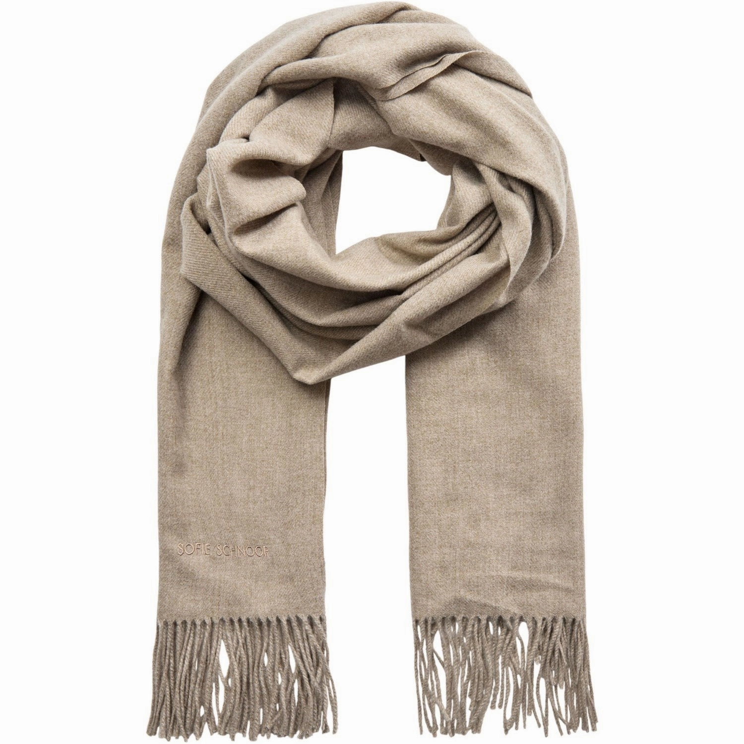 Sofie Schnoor Brown Melange Scarf Todays Trending Deals