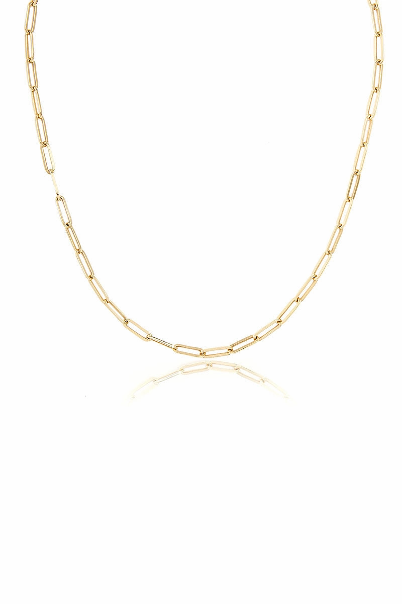 Limited Stock Deals Shop & Grab Now Solid Paperclip Chain Necklace In 14K Yellow Gold