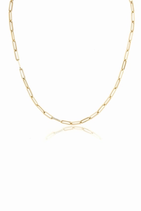 Limited Stock Deals Shop & Grab Now Solid Paperclip Chain Necklace In 14K Yellow Gold