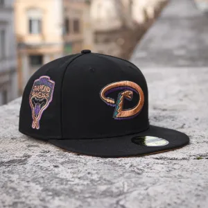 Perfect Gift Offer New Era 59Fifty Mlb Arizona Diamondbacks Satin Lined Black/ Bronze Uv