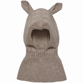 Hot Pick Sale Huttelihut Balaclava Ears Wool Knit Camel