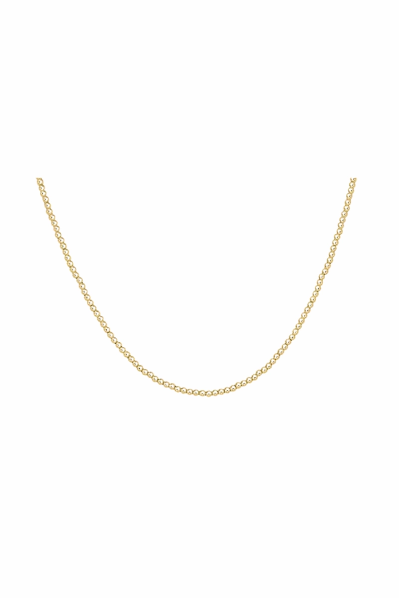 Shop the Savings Now 15" Choker Classic Gold 2Mm Bead Necklace