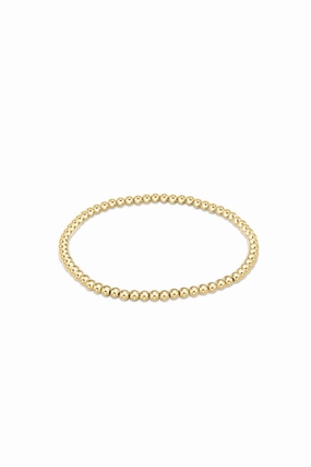 Today Only Steal Limited Time Discount Egirl Classic Gold 3Mm Bead Bracelet