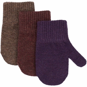 Dont Miss Out! Shop & Grab Savings Mikk-Line Nightshade-Chocolate Chip-Rose Brown Magic Mittens 3-Pack