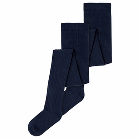 Name It Dark Sapphire Rib Tights 2-Pack Noos Limited Time Steal Grab & Save Today