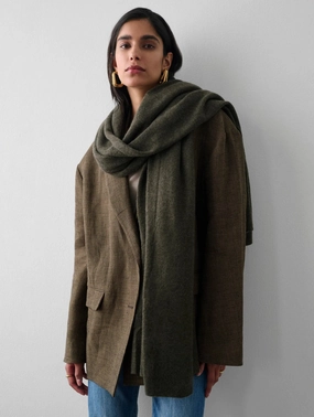 Today Only Discount Cashmere Travel Wrap - Thyme Heather
