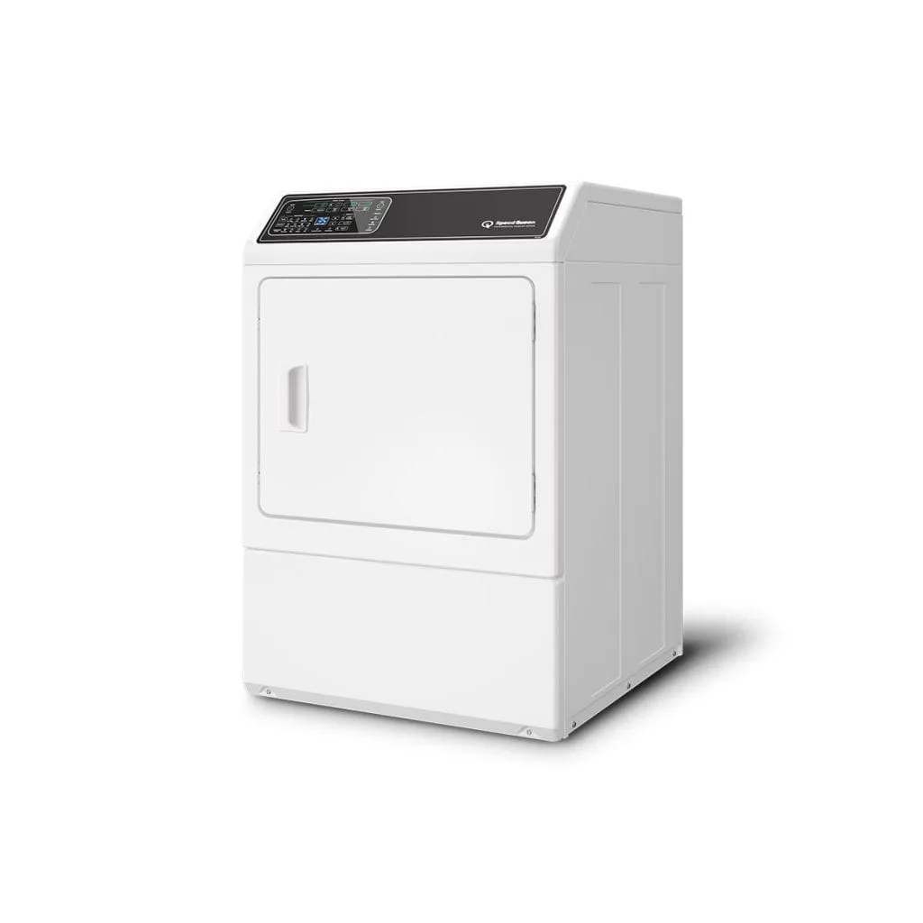 Speed Queen DF7004WG Df7 Sanitizing White Gas Dryer With Front Control Pet Plus&#8482; Steam Over-Dry Protection Technology Energy Star Certified 5-Year Warranty