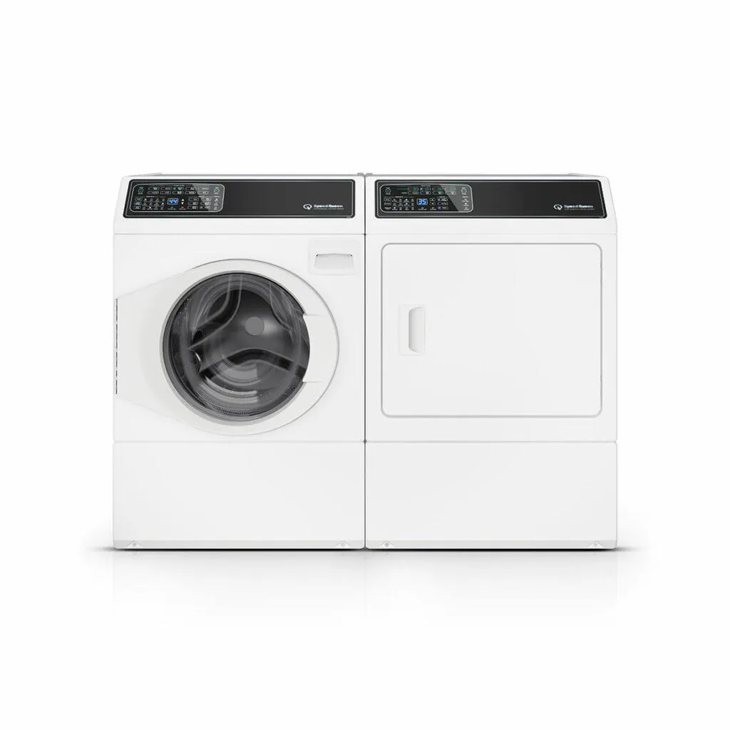 Speed Queen DF7004WG Df7 Sanitizing White Gas Dryer With Front Control Pet Plus&#8482; Steam Over-Dry Protection Technology Energy Star Certified 5-Year Warranty