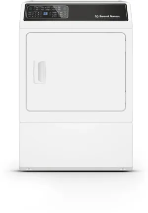 Speed Queen DF7004WG Df7 Sanitizing White Gas Dryer With Front Control Pet Plus&#8482; Steam Over-Dry Protection Technology Energy Star Certified 5-Year Warranty