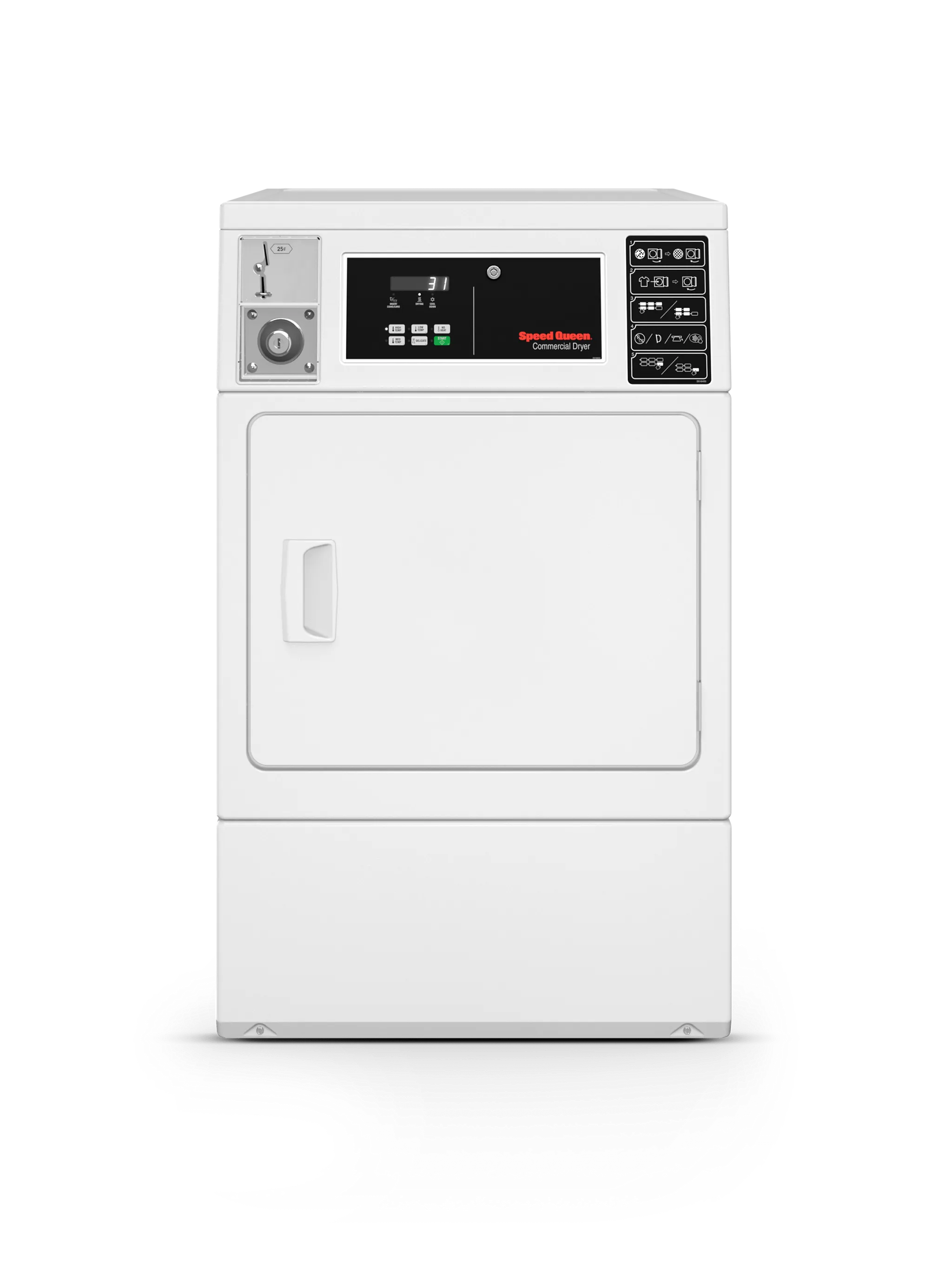 Speed Queen DV6010WG Light Commercial Coin Drop Front Control Front Load Matching Dryer - Gas