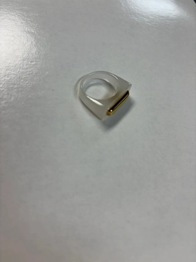 Today Only Steal Special Price Offer Square Face Gold Line Opal Ring
