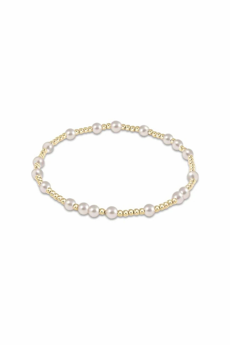 Egirl Hope Unwritten 4Mm Bead Bracelet - Pearl End-of-Week Deals