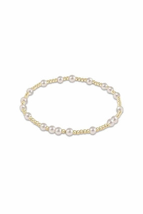 Egirl Hope Unwritten 4Mm Bead Bracelet - Pearl End-of-Week Deals