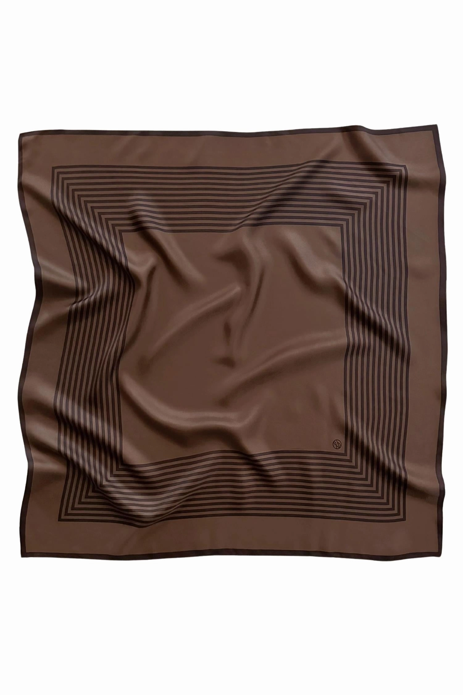 Hot Deals Today Striped Scarf 80 Cm. Brown