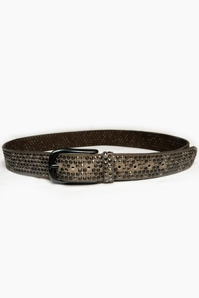 Studded Belt - Taupe Hot Sale Today