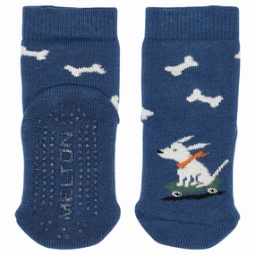 Clearance Alert Now Gift Ideas Galore Melton True Navy Skating Dand Socks - Anti-Slip