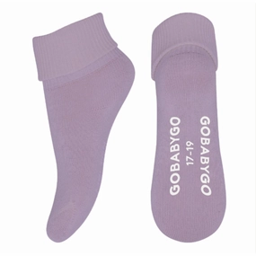 Gobabygo Cloud Lilac Non Slip Socks Organic Cotton Flash Sale Now