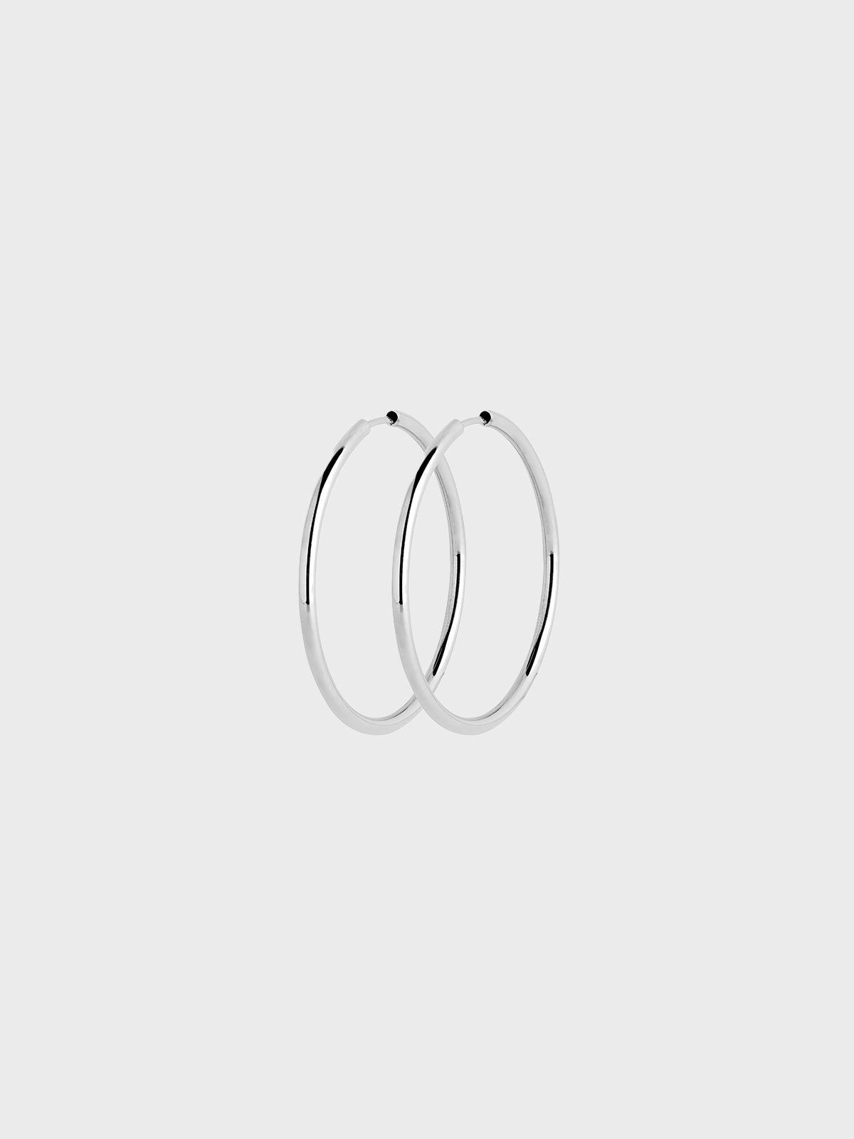 Senorita 35 Hoop Earrings In Silver Flash Sale Now