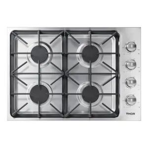 Thor 30" Professional Drop-In Gas Cooktop - Stainless - TGC3001